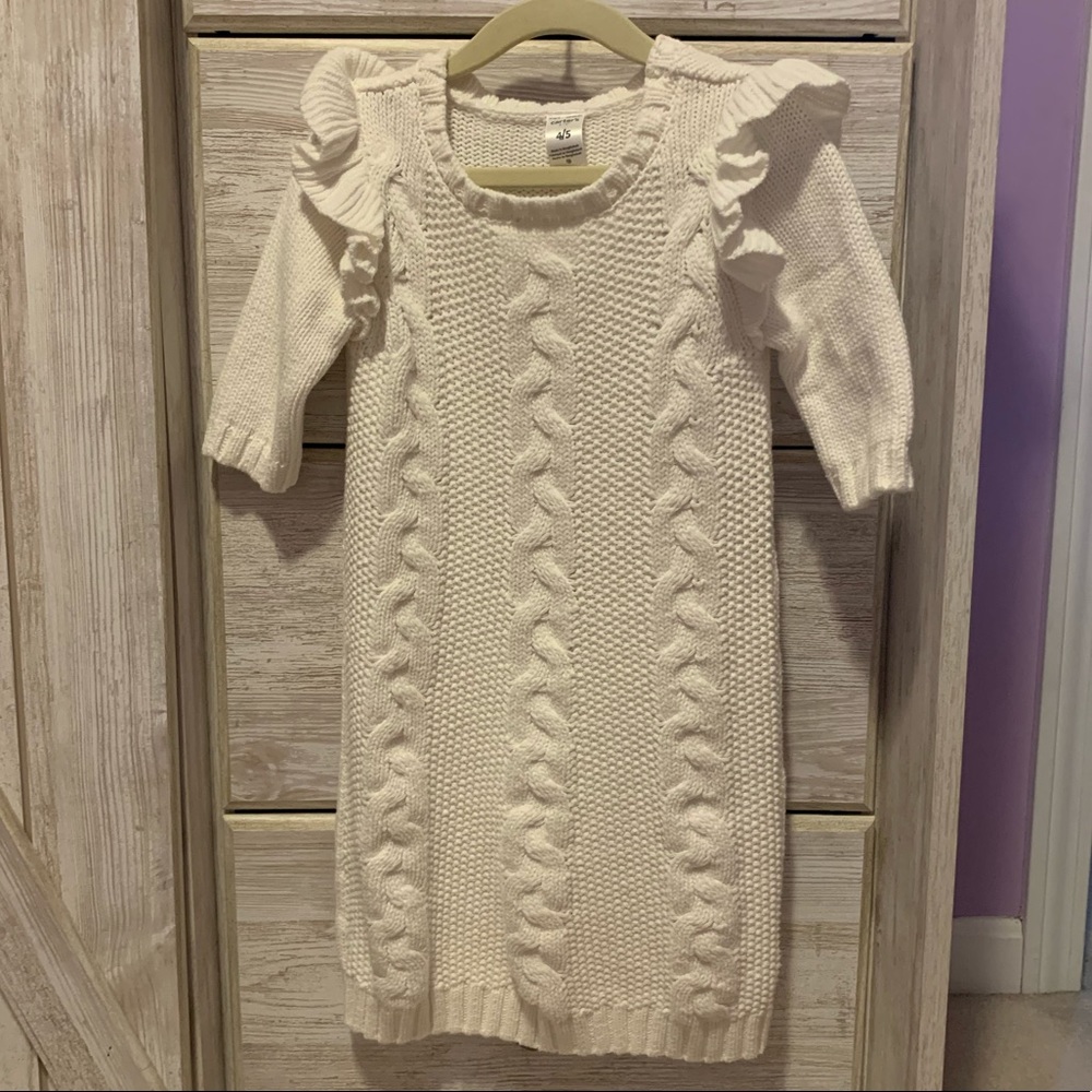 Little Girls Carter’s cable knit dress